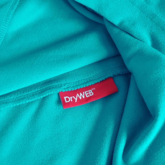 Spyder Kyds Girls Teal Shimmer Bug Fleece Half Zip Sweatshirt SZ XL - Picture 4 of 10